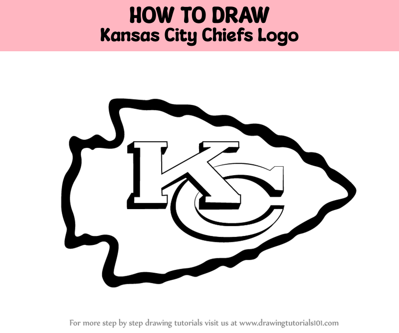 How to Draw Kansas City Chiefs Logo (NFL) Step by Step