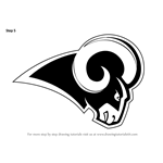 How to Draw Los Angeles Rams Logo