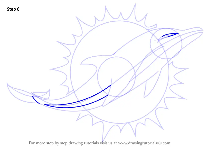 How to Draw the Miami Dolphins Logo 