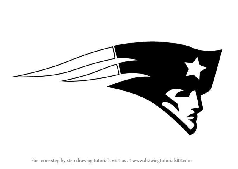 Learn How to Draw New England Patriots Logo NFL Step by