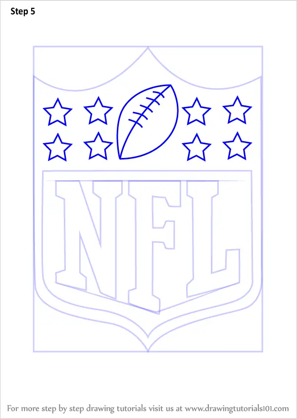 How to Draw NFL Logo (NFL) Step by Step