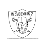 How to Draw Oakland Raiders Logo