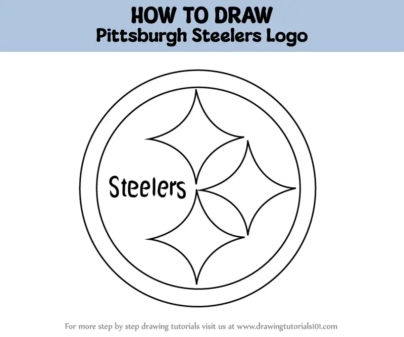 How To Draw Pittsburgh Steelers Logo (nfl) Step By Step 