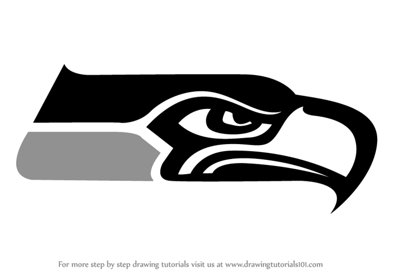 How To Draw Seattle Seahawks Logo NFL Step By Step 