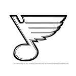 How to Draw St. Louis Blues Logo