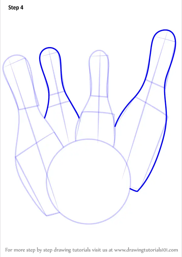 How To Draw Bowling Pins (Other Sports) Step By Step ...