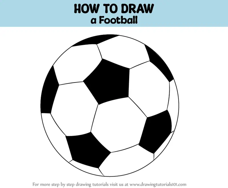 How To Draw A- Football Step By Step - ASHISH EDITZ