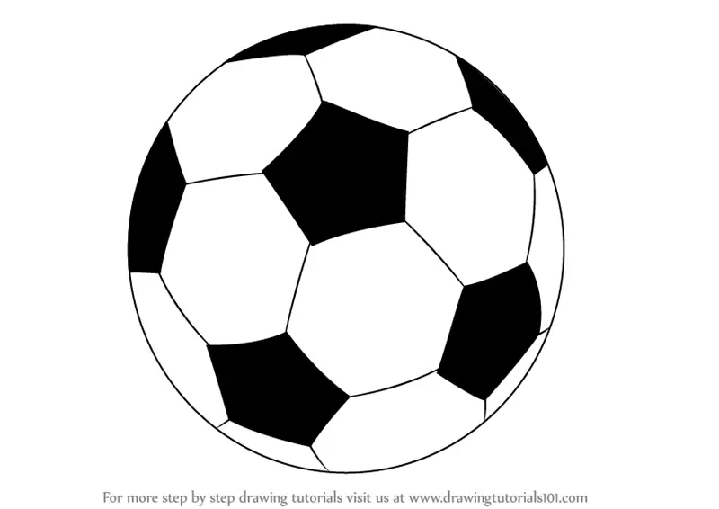 soccer ball cartoon drawing