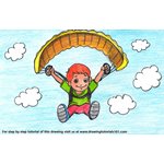 How to Draw a Parachute Man