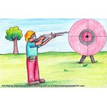 How to Draw Shooting Sports Scene