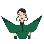 How to Draw Countess Cleo from Carmen Sandiego