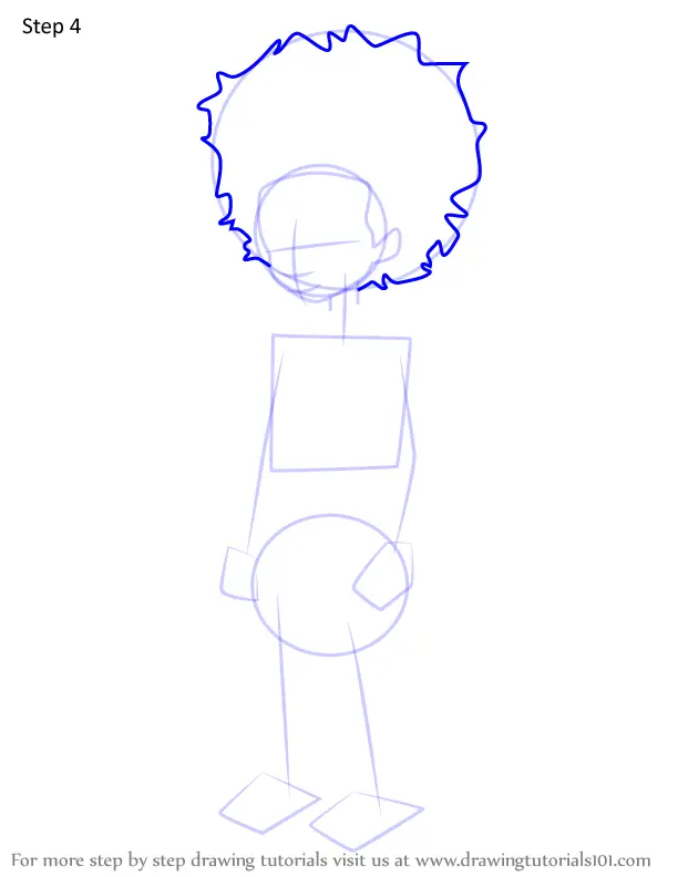 How To Draw Huey Freeman From The Boondocks The Boondocks Step By Step