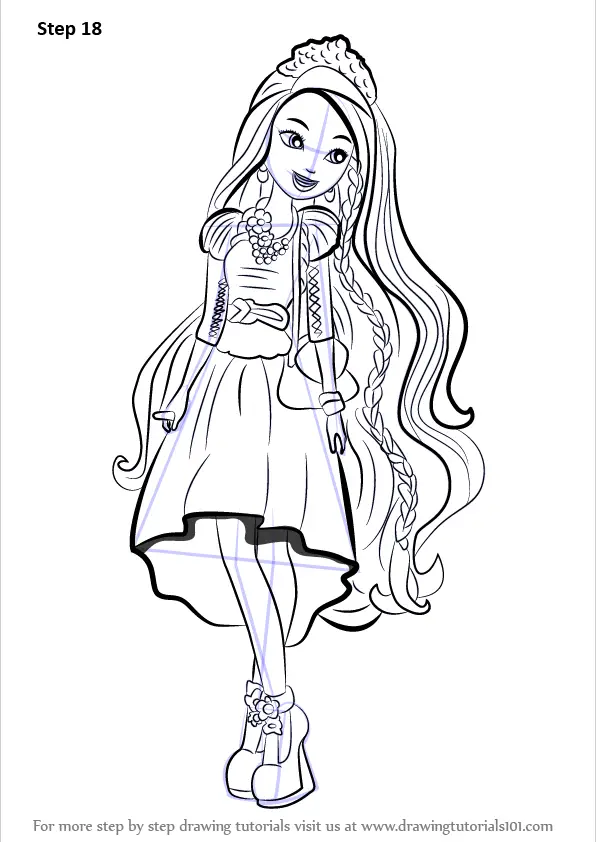 How to Draw Holly O'Hair from Ever After High (Ever After High) Step by ...