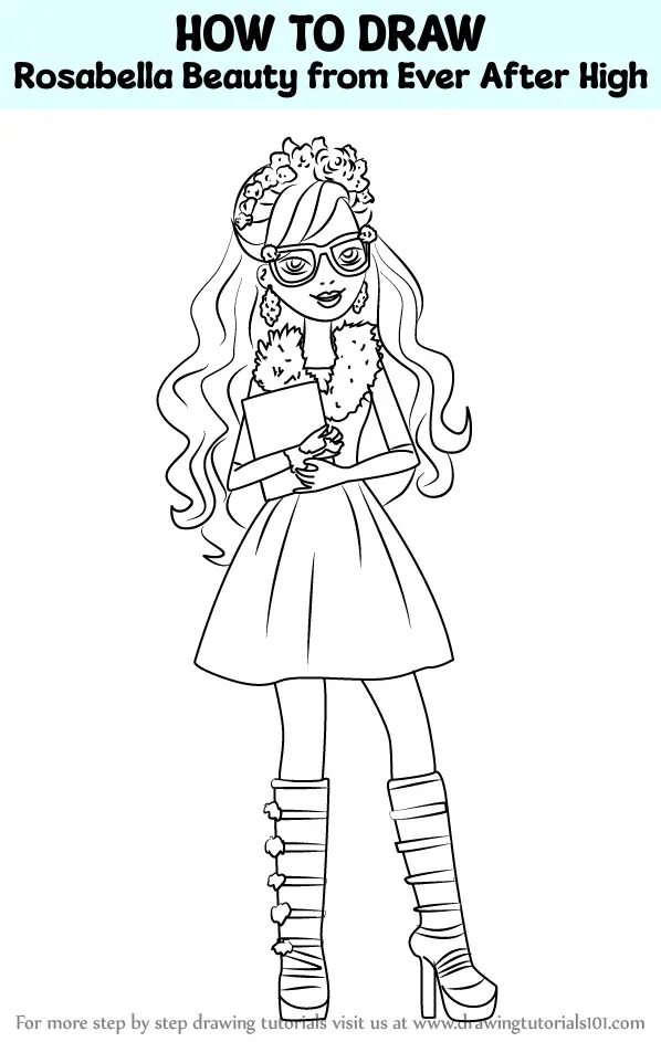 Coloring pages, Ever after high, Rosabella beauty