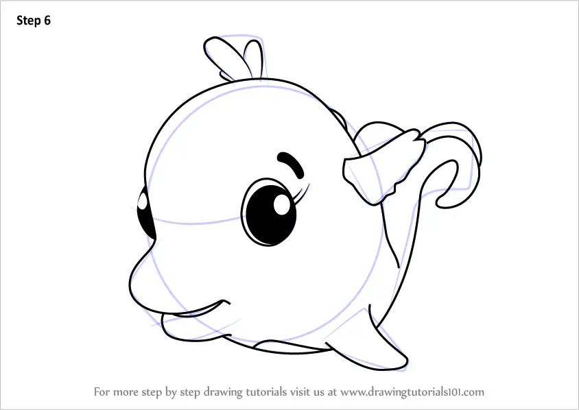 learn how to draw dolfinch from hatchimals hatchimals step by step drawing tutorials