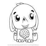 How to Draw Elefly from Hatchimals