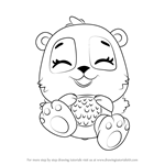 How to Draw Giggling Pandor from Hatchimals