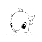 How to Draw Swhale from Hatchimals