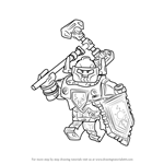 How to Draw Axl from Lego Nexo Knights