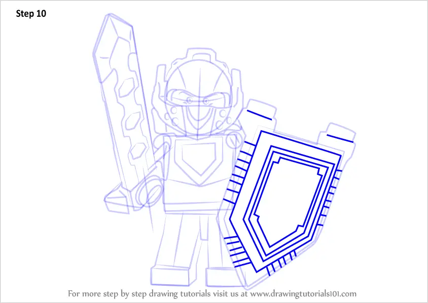 Learn How to Draw from Lego Nexo Knights (Lego Nexo Step by Step Drawing Tutorials
