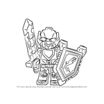 How to Draw Clay from Lego Nexo Knights