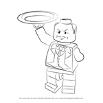 How to Draw Lego Alfred Pennyworth