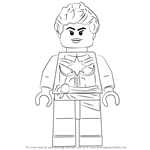 How to Draw Lego Captain Marvel aka Carol Danvers