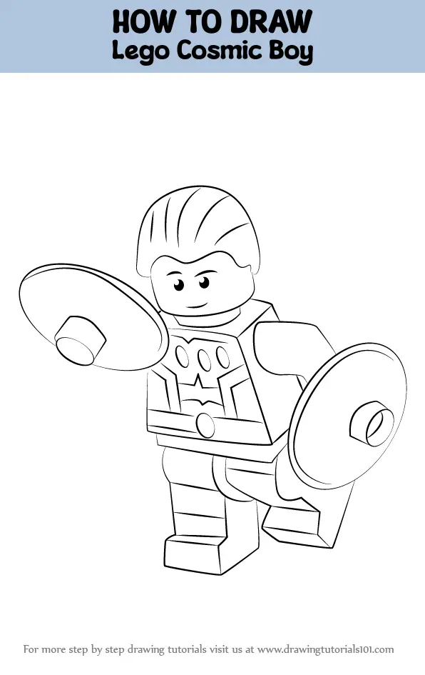 How to Draw Lego Cosmic Boy (Lego) Step by Step | DrawingTutorials101.com