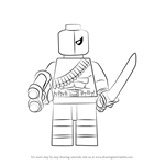 How to Draw Lego Deathstroke