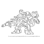 How to Draw Lego Detroit Steel