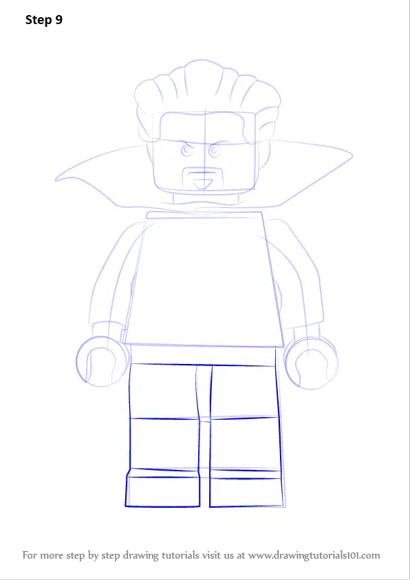 Learn How to Draw Lego Doctor Strange (Lego) Step by Step : Drawing