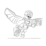 How to Draw Lego Falcon