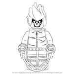 How to Draw Lego Ghost Rider