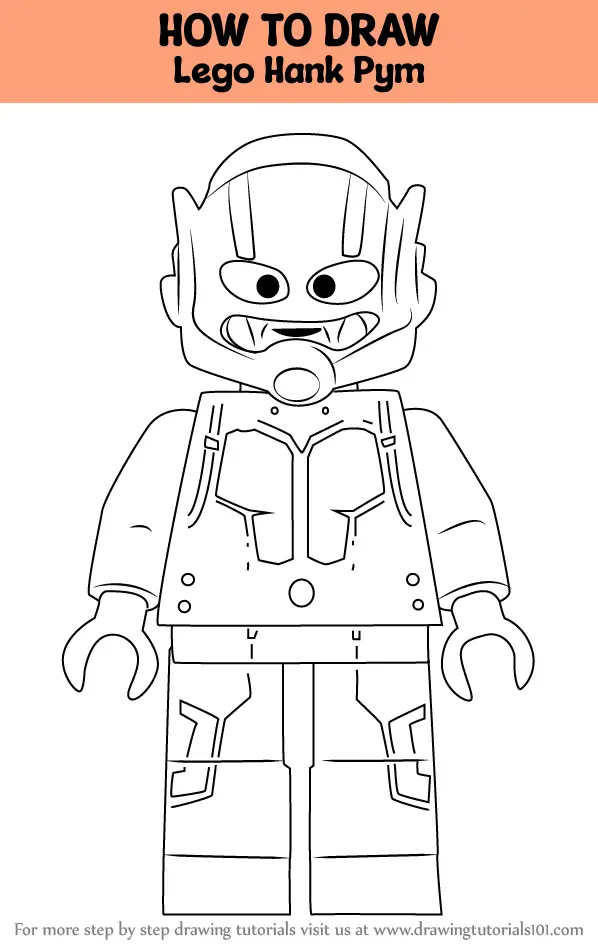 How to Draw Lego Hank Pym (Lego) Step by Step | DrawingTutorials101.com