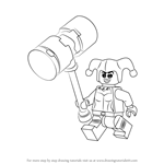 How to Draw Lego Harley Quinn