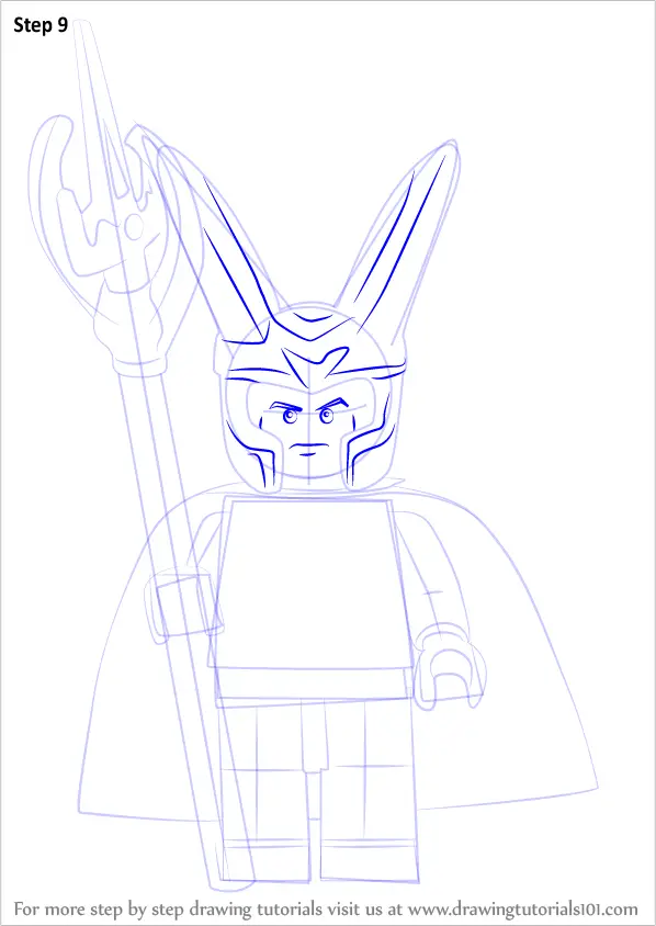 loki lego coloring pages