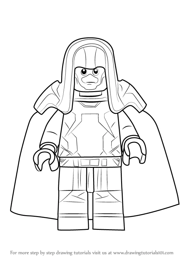 How to Draw Lego Ronan the Accuser (Lego) Step by Step ...