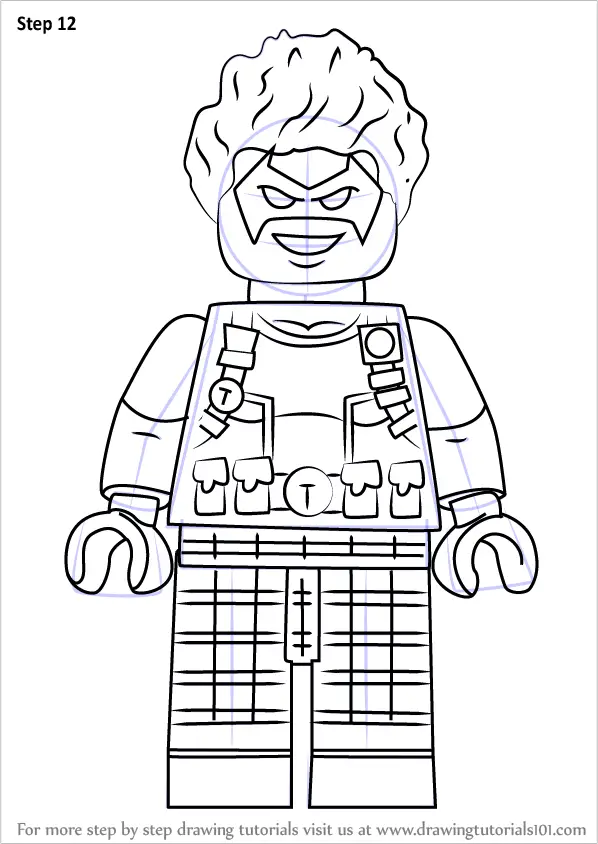 How to Draw Lego Trickster (Lego) Step by Step | DrawingTutorials101.com