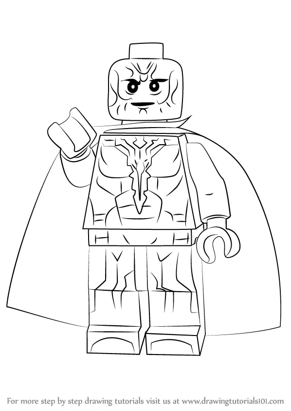 Learn How to Draw Lego Vision (Lego) Step by Step : Drawing Tutorials