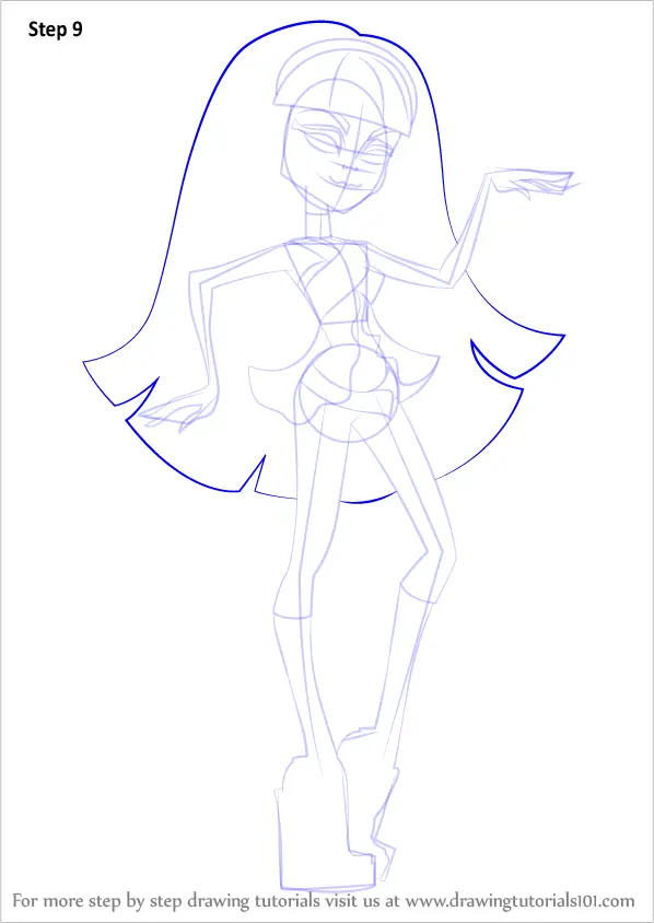 How to Draw Cleo de Nile from Monster High (Monster High) Step by Step ...