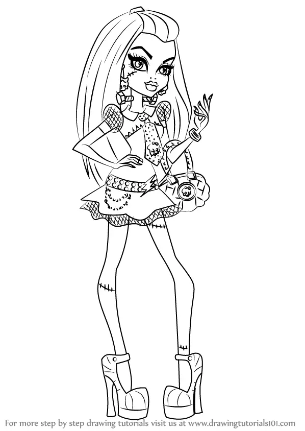 Free Monster High drawing to download and color  Monster High Kids  Coloring Pages