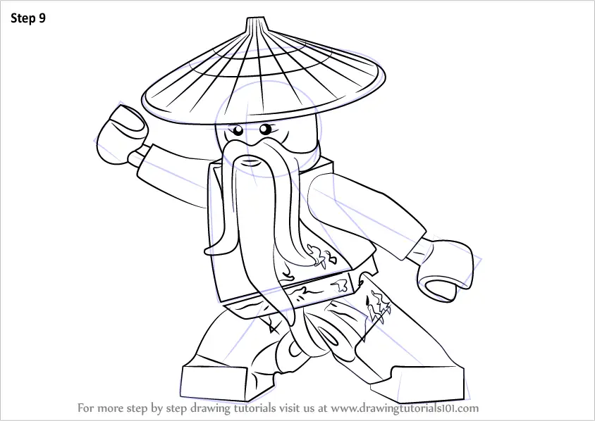 Learn How to Draw Master Wu from Ninjago (Ninjago) Step by Step