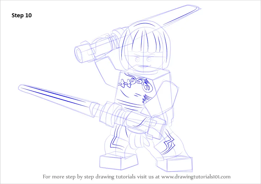 how to draw lego ninjago nya