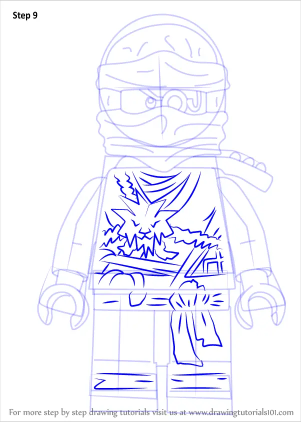 How To Draw Zane From Ninjago (ninjago) Step By Step 