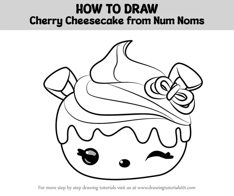 How To Draw Funny Cheesecake 