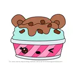 How to Draw Choco-Mint Froyo from Num Noms