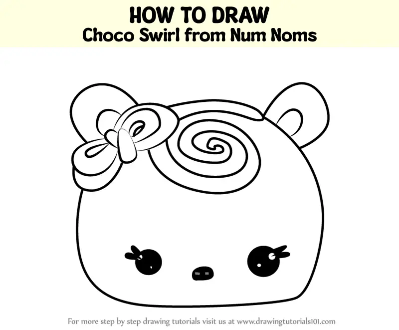 How to Draw Choco Swirl from Num Noms (Num Noms) Step by Step ...