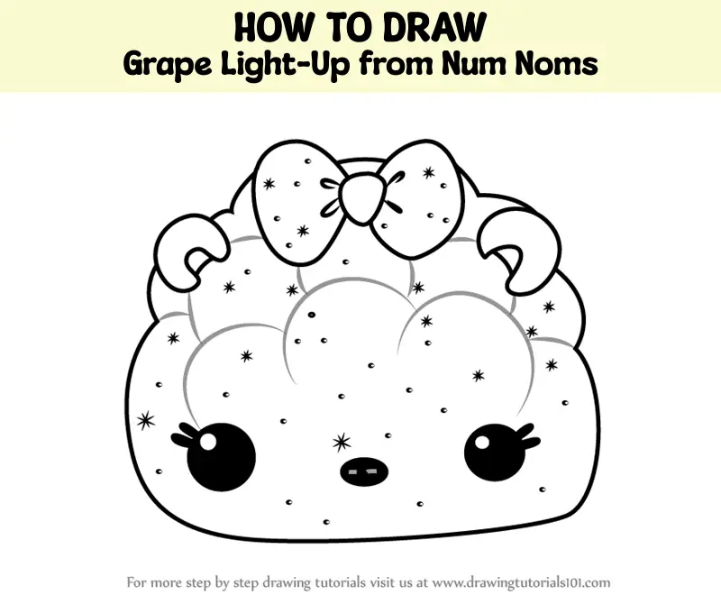 How to Draw Grape Light-Up from Num Noms (Num Noms) Step by Step ...
