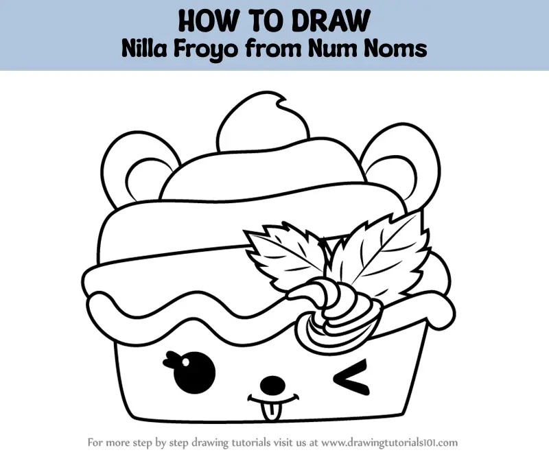 How to Draw Nilla Froyo from Num Noms (Num Noms) Step by Step ...