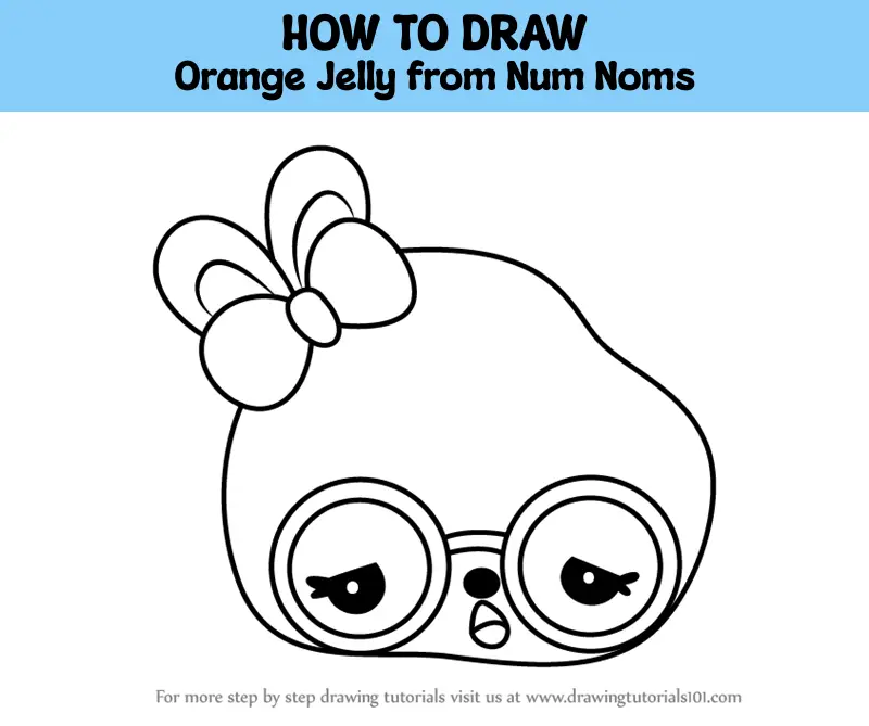 How to Draw Orange Jelly from Num Noms (Num Noms) Step by Step ...